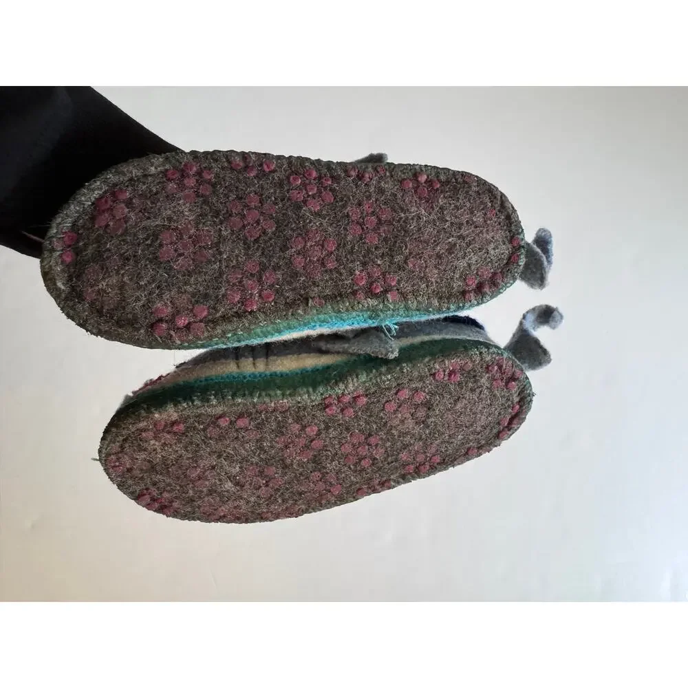 Garnet Hill wool shark slippers